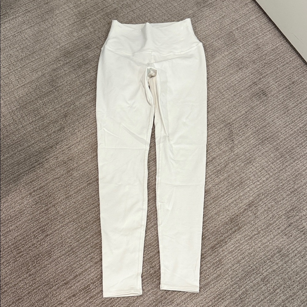 ALO Yoga White High-Waist Leggings